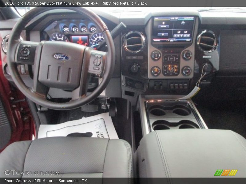 Ruby Red Metallic / Black 2016 Ford F350 Super Duty Platinum Crew Cab 4x4