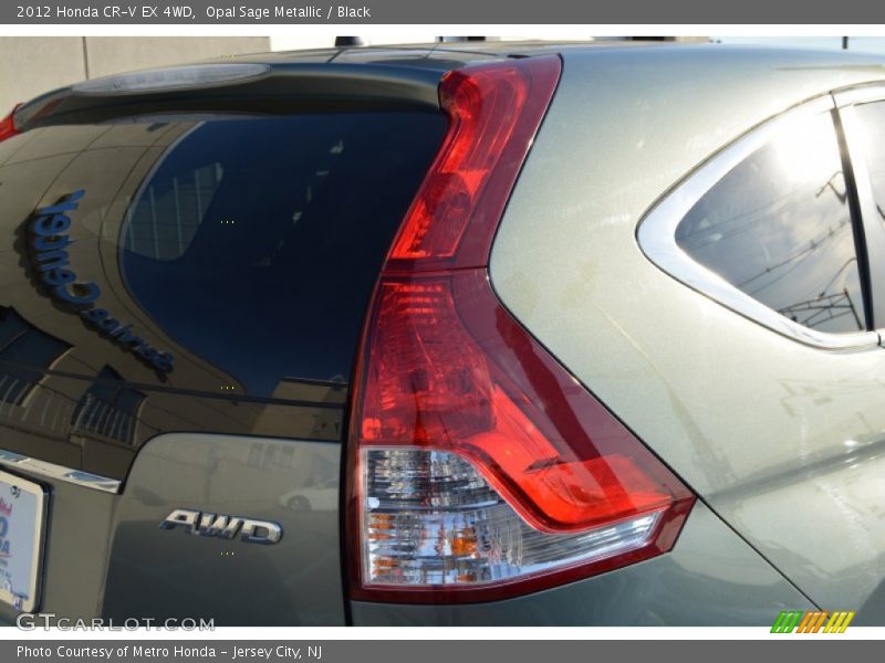 Opal Sage Metallic / Black 2012 Honda CR-V EX 4WD