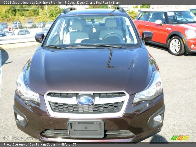 Deep Cherry Red Pearl / Ivory 2013 Subaru Impreza 2.0i Sport Premium 5 Door