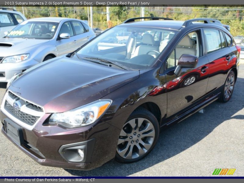 Deep Cherry Red Pearl / Ivory 2013 Subaru Impreza 2.0i Sport Premium 5 Door