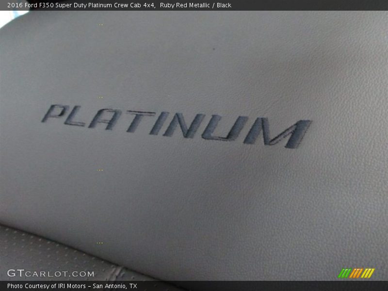 Ruby Red Metallic / Black 2016 Ford F350 Super Duty Platinum Crew Cab 4x4