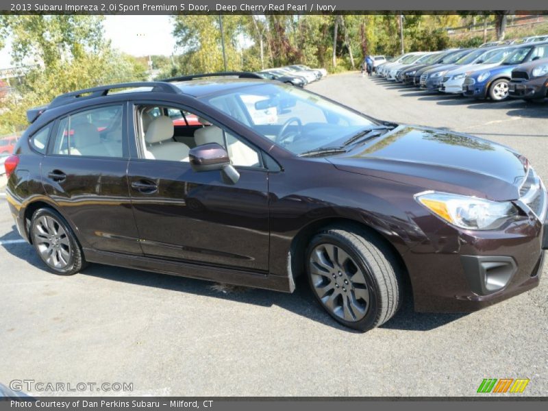 Deep Cherry Red Pearl / Ivory 2013 Subaru Impreza 2.0i Sport Premium 5 Door