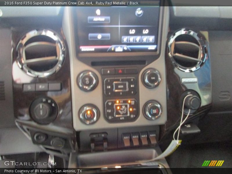 Ruby Red Metallic / Black 2016 Ford F350 Super Duty Platinum Crew Cab 4x4