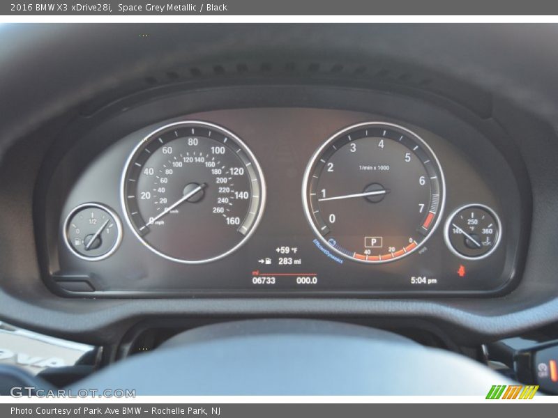 Space Grey Metallic / Black 2016 BMW X3 xDrive28i