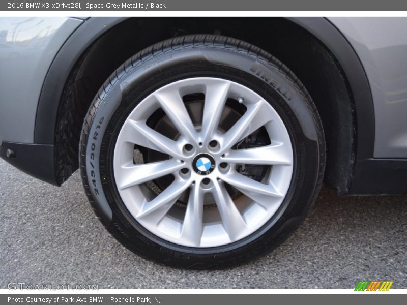 Space Grey Metallic / Black 2016 BMW X3 xDrive28i