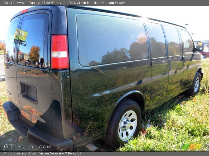 Dark Green Metallic / Medium Pewter 2011 Chevrolet Express 1500 Work Van