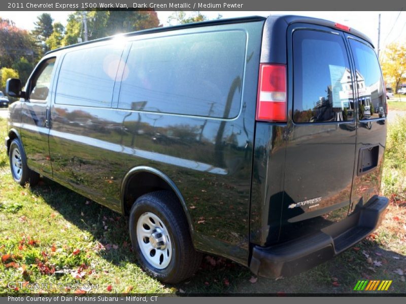 Dark Green Metallic / Medium Pewter 2011 Chevrolet Express 1500 Work Van