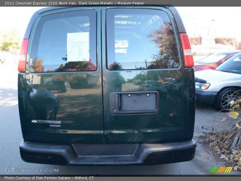 Dark Green Metallic / Medium Pewter 2011 Chevrolet Express 1500 Work Van