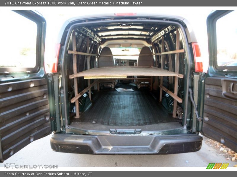 Dark Green Metallic / Medium Pewter 2011 Chevrolet Express 1500 Work Van
