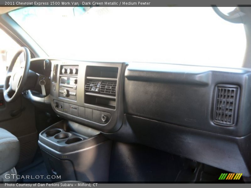 Dark Green Metallic / Medium Pewter 2011 Chevrolet Express 1500 Work Van