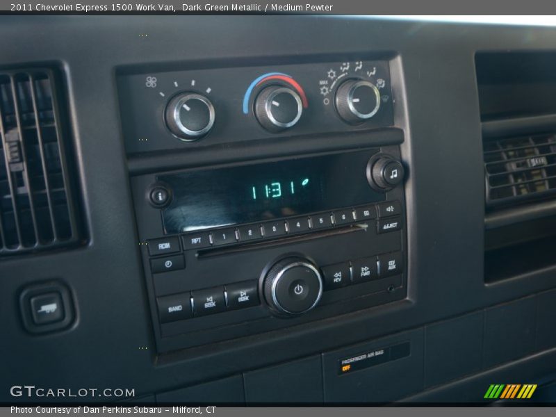 Dark Green Metallic / Medium Pewter 2011 Chevrolet Express 1500 Work Van