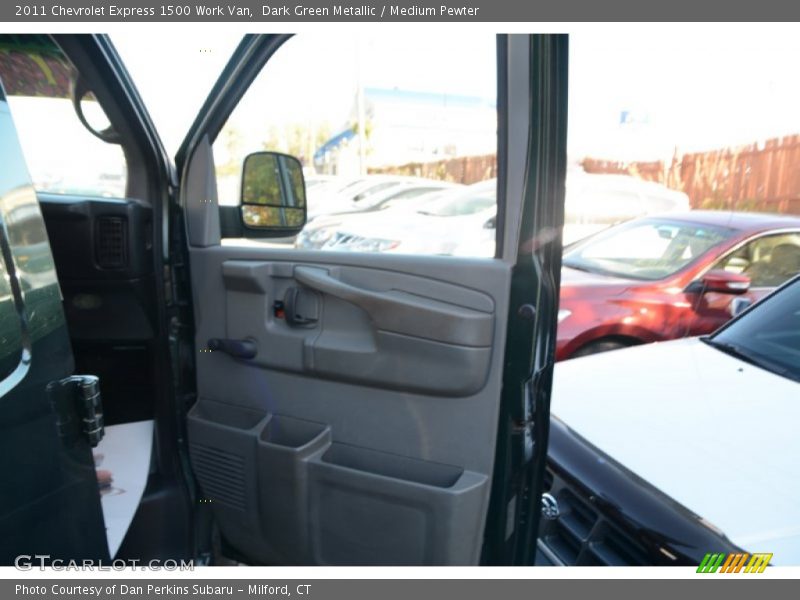 Dark Green Metallic / Medium Pewter 2011 Chevrolet Express 1500 Work Van