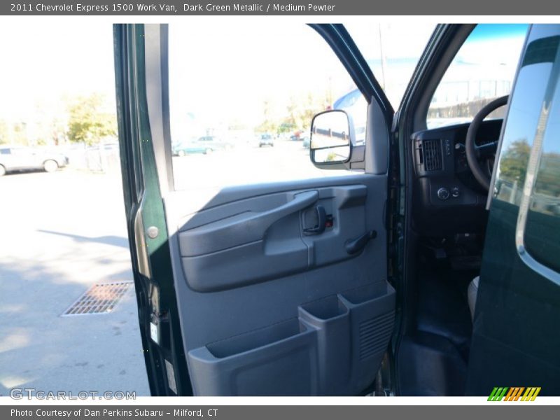 Dark Green Metallic / Medium Pewter 2011 Chevrolet Express 1500 Work Van