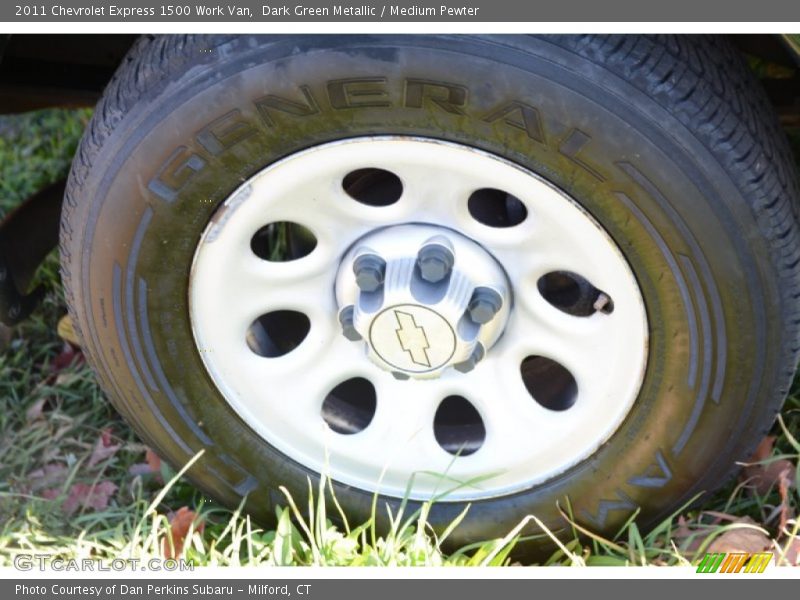 Dark Green Metallic / Medium Pewter 2011 Chevrolet Express 1500 Work Van