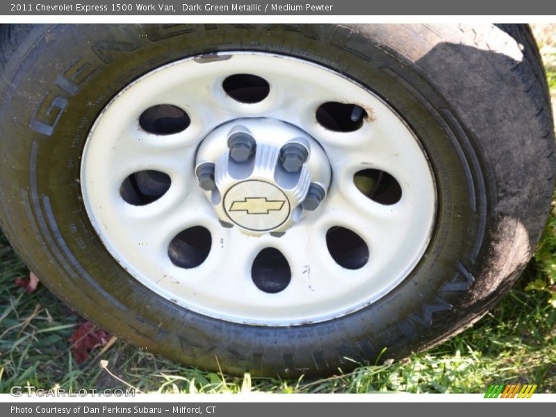 Dark Green Metallic / Medium Pewter 2011 Chevrolet Express 1500 Work Van