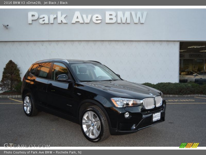 Jet Black / Black 2016 BMW X3 xDrive28i