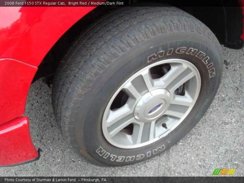 Bright Red / Medium/Dark Flint 2008 Ford F150 STX Regular Cab