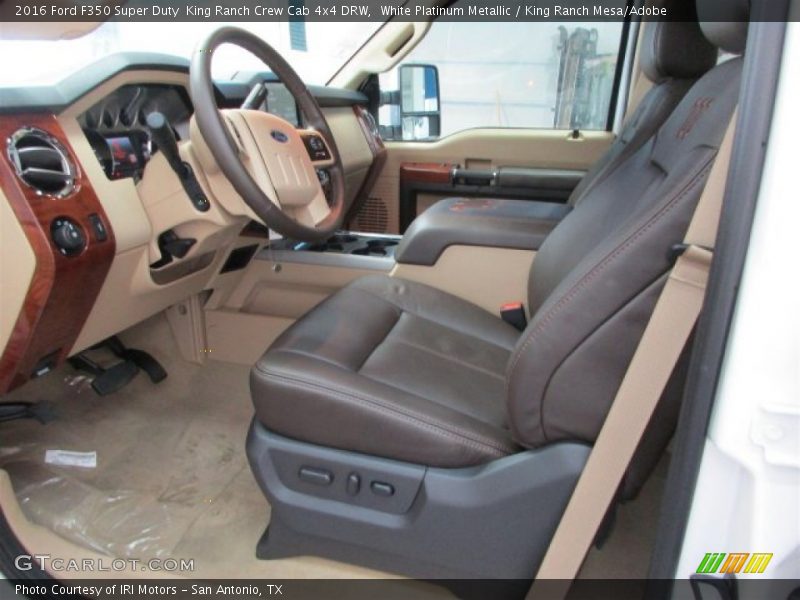 White Platinum Metallic / King Ranch Mesa/Adobe 2016 Ford F350 Super Duty  King Ranch Crew Cab 4x4 DRW