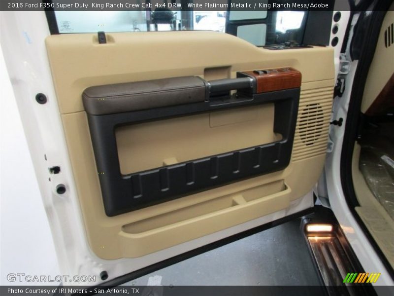 White Platinum Metallic / King Ranch Mesa/Adobe 2016 Ford F350 Super Duty  King Ranch Crew Cab 4x4 DRW