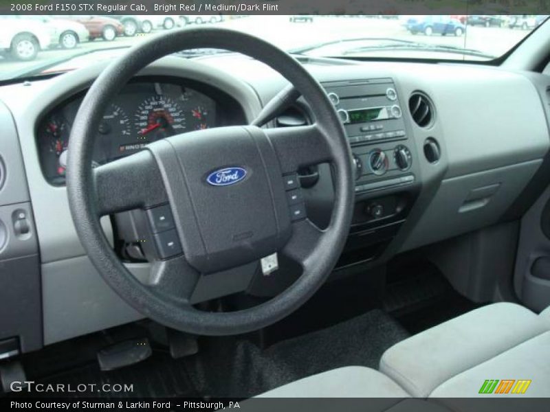 Bright Red / Medium/Dark Flint 2008 Ford F150 STX Regular Cab