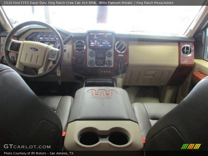 White Platinum Metallic / King Ranch Mesa/Adobe 2016 Ford F350 Super Duty  King Ranch Crew Cab 4x4 DRW