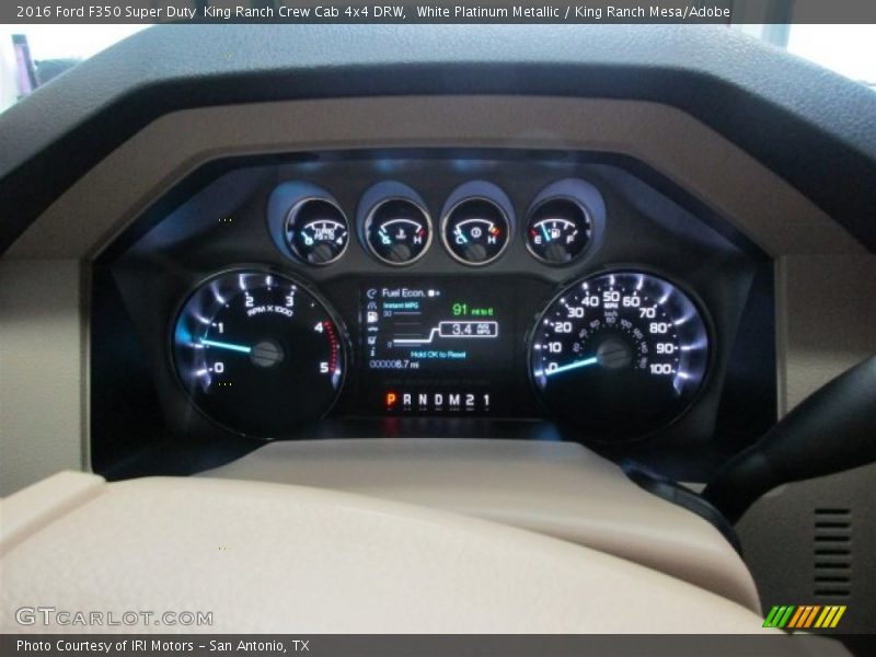 White Platinum Metallic / King Ranch Mesa/Adobe 2016 Ford F350 Super Duty  King Ranch Crew Cab 4x4 DRW