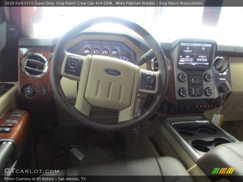 White Platinum Metallic / King Ranch Mesa/Adobe 2016 Ford F350 Super Duty  King Ranch Crew Cab 4x4 DRW