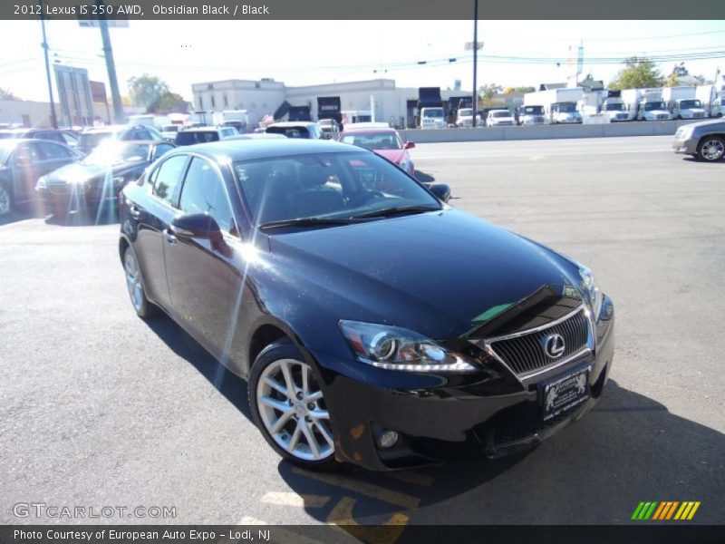Obsidian Black / Black 2012 Lexus IS 250 AWD