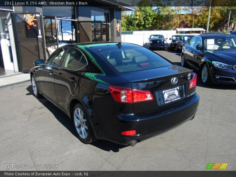 Obsidian Black / Black 2012 Lexus IS 250 AWD