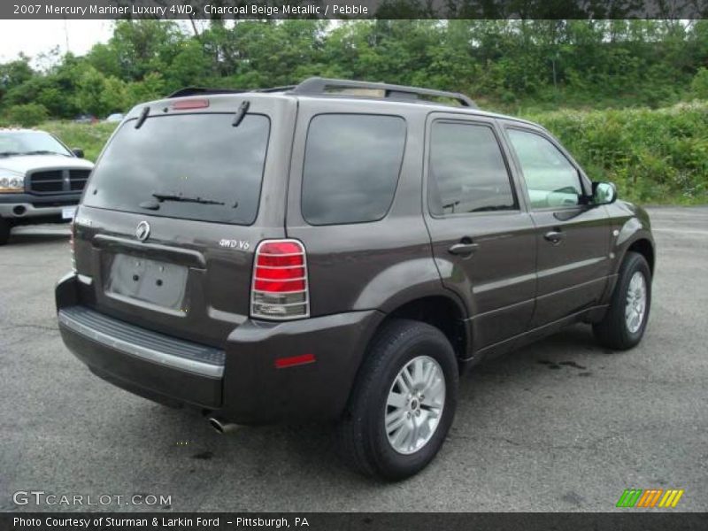 Charcoal Beige Metallic / Pebble 2007 Mercury Mariner Luxury 4WD