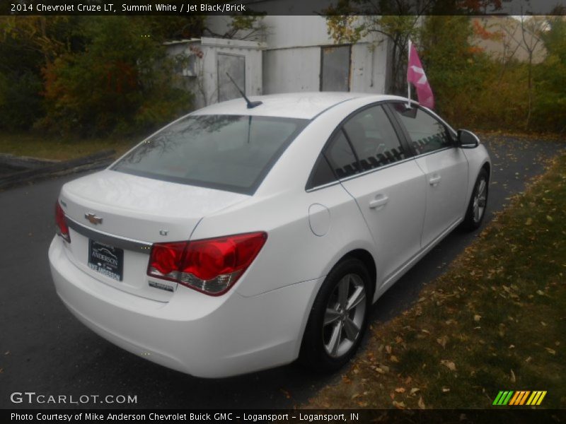 Summit White / Jet Black/Brick 2014 Chevrolet Cruze LT