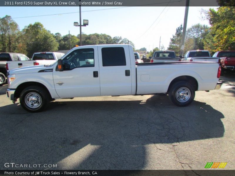 Oxford White / Steel Gray 2011 Ford F250 Super Duty XL Crew Cab