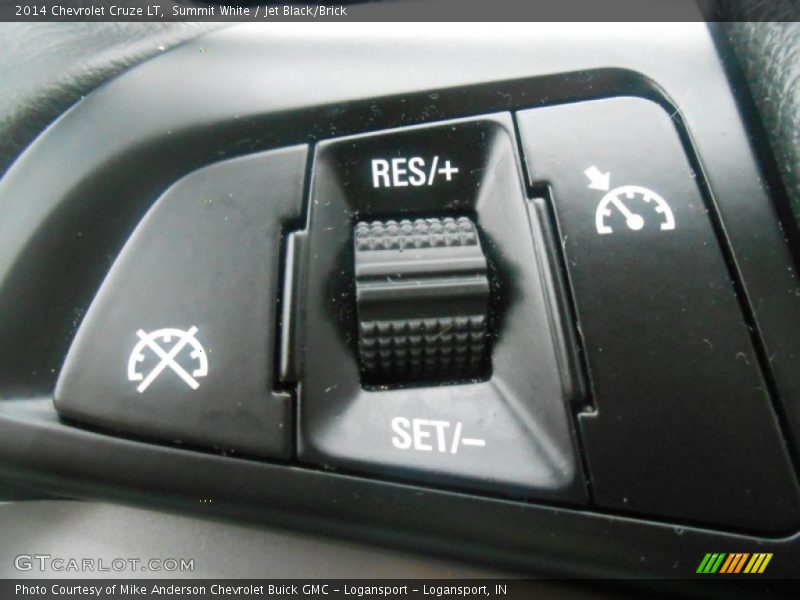 Summit White / Jet Black/Brick 2014 Chevrolet Cruze LT