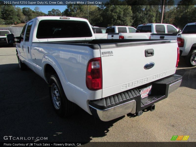 Oxford White / Steel Gray 2011 Ford F250 Super Duty XL Crew Cab