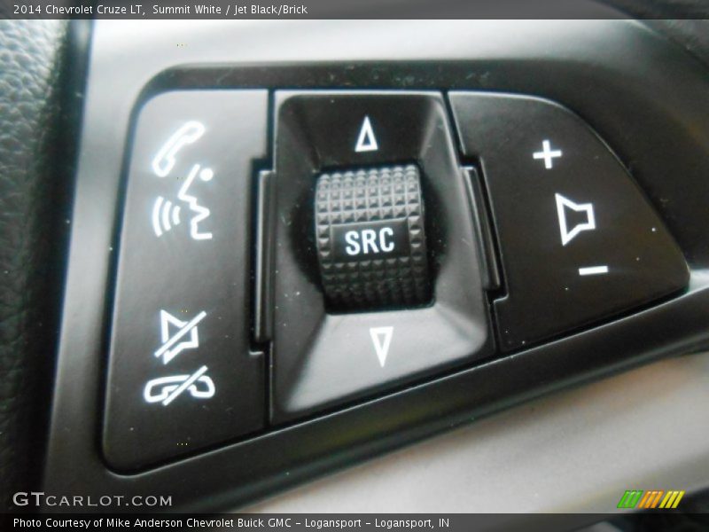 Summit White / Jet Black/Brick 2014 Chevrolet Cruze LT