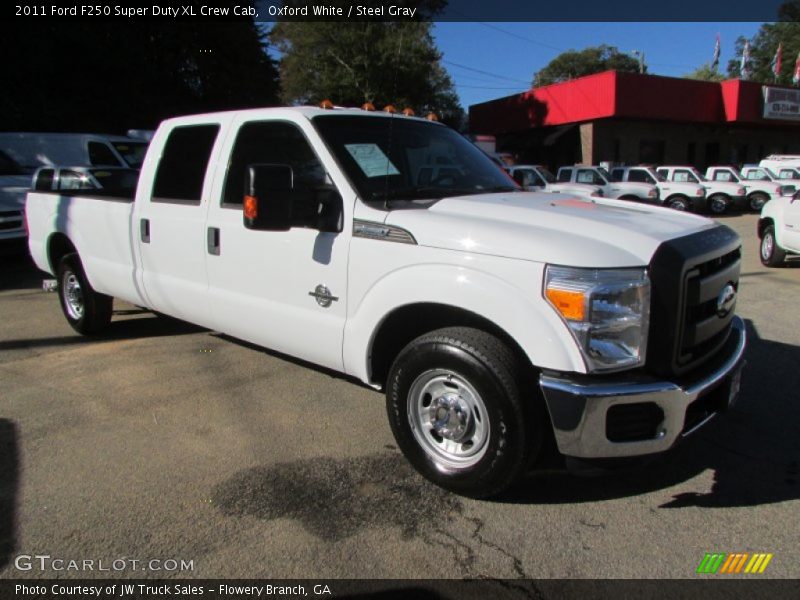 Front 3/4 View of 2011 F250 Super Duty XL Crew Cab