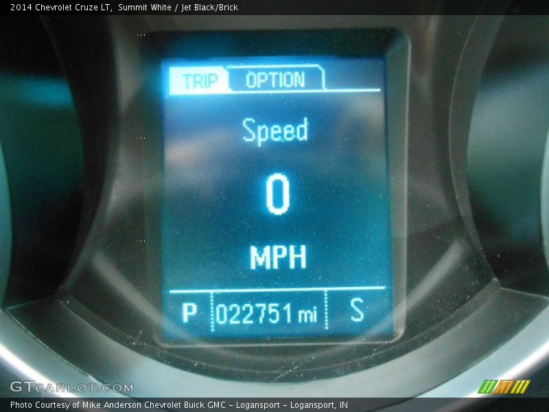 Summit White / Jet Black/Brick 2014 Chevrolet Cruze LT