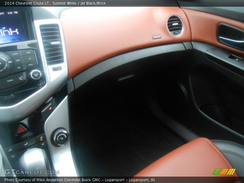 Summit White / Jet Black/Brick 2014 Chevrolet Cruze LT