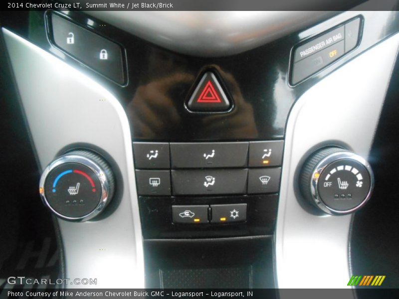 Summit White / Jet Black/Brick 2014 Chevrolet Cruze LT