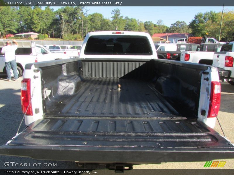 Oxford White / Steel Gray 2011 Ford F250 Super Duty XL Crew Cab