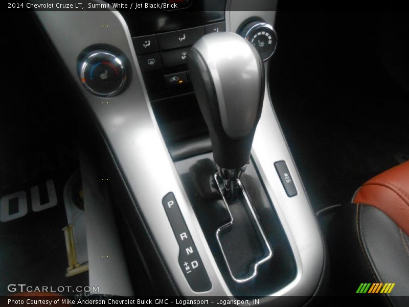 Summit White / Jet Black/Brick 2014 Chevrolet Cruze LT