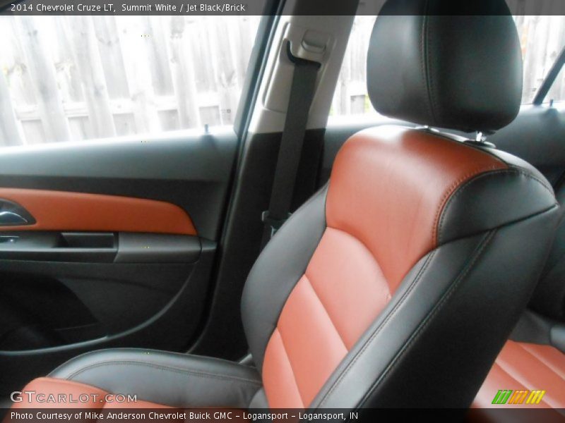 Summit White / Jet Black/Brick 2014 Chevrolet Cruze LT
