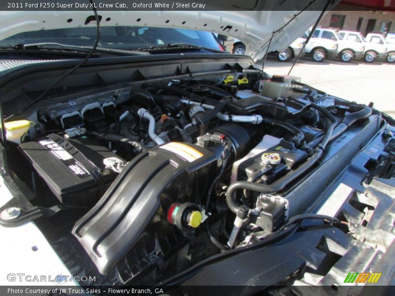 Oxford White / Steel Gray 2011 Ford F250 Super Duty XL Crew Cab