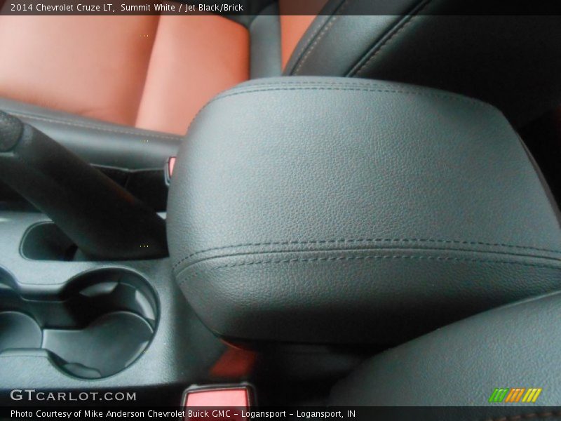 Summit White / Jet Black/Brick 2014 Chevrolet Cruze LT