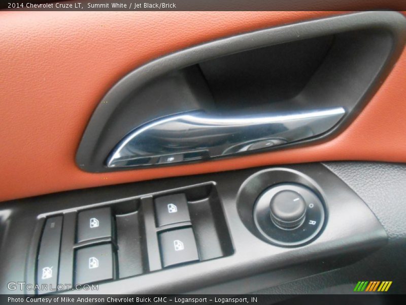Summit White / Jet Black/Brick 2014 Chevrolet Cruze LT