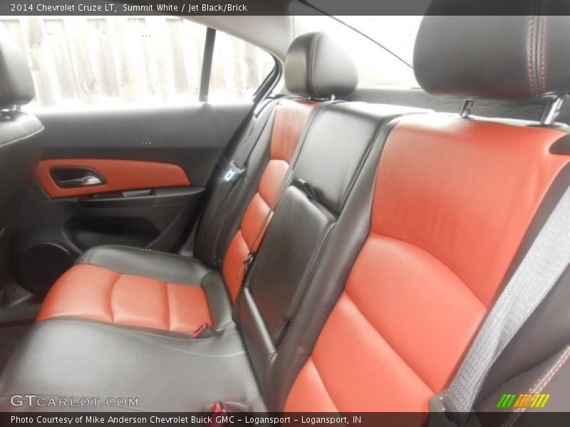 Summit White / Jet Black/Brick 2014 Chevrolet Cruze LT