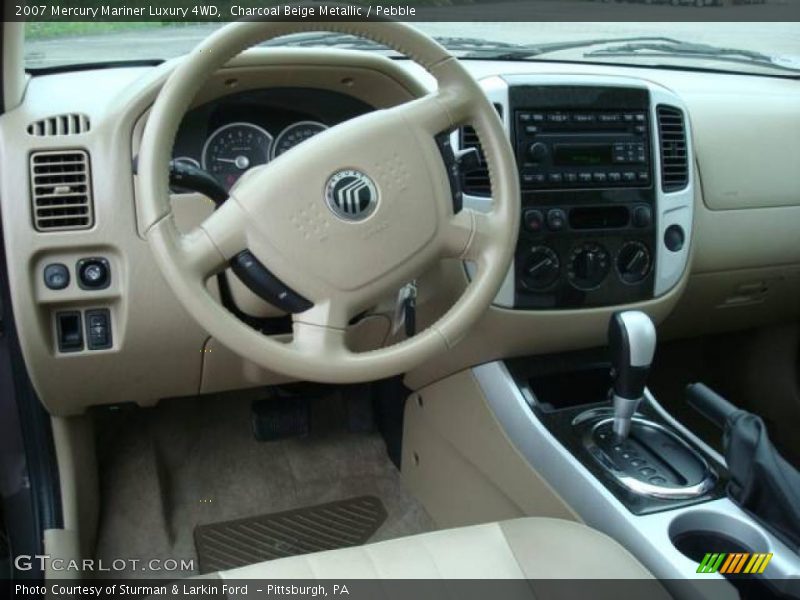 Charcoal Beige Metallic / Pebble 2007 Mercury Mariner Luxury 4WD