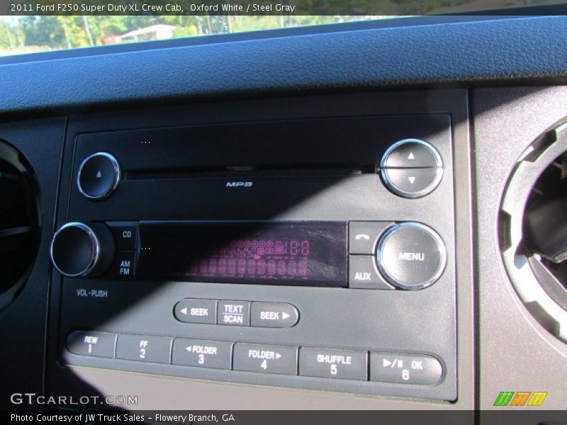 Oxford White / Steel Gray 2011 Ford F250 Super Duty XL Crew Cab