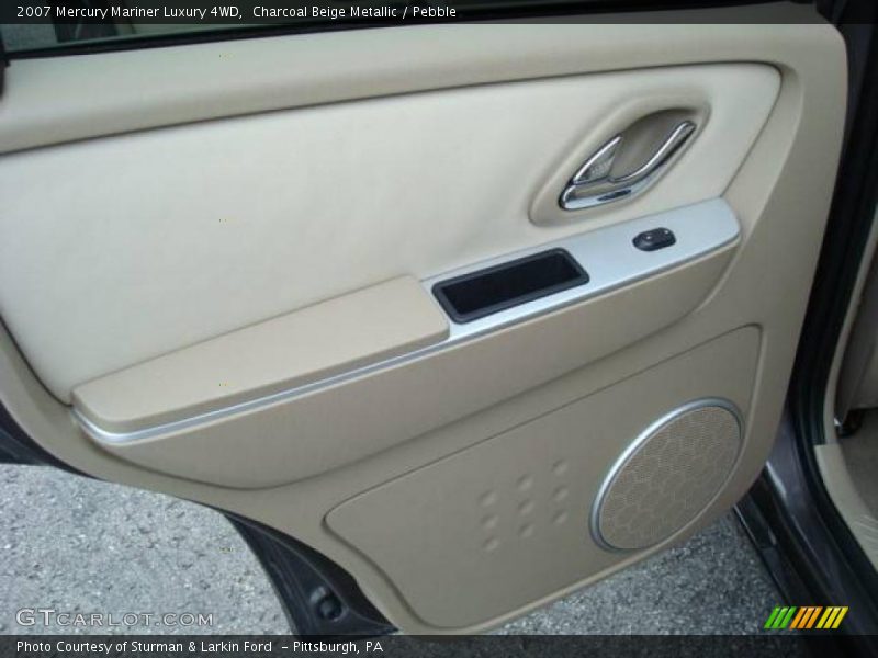 Charcoal Beige Metallic / Pebble 2007 Mercury Mariner Luxury 4WD