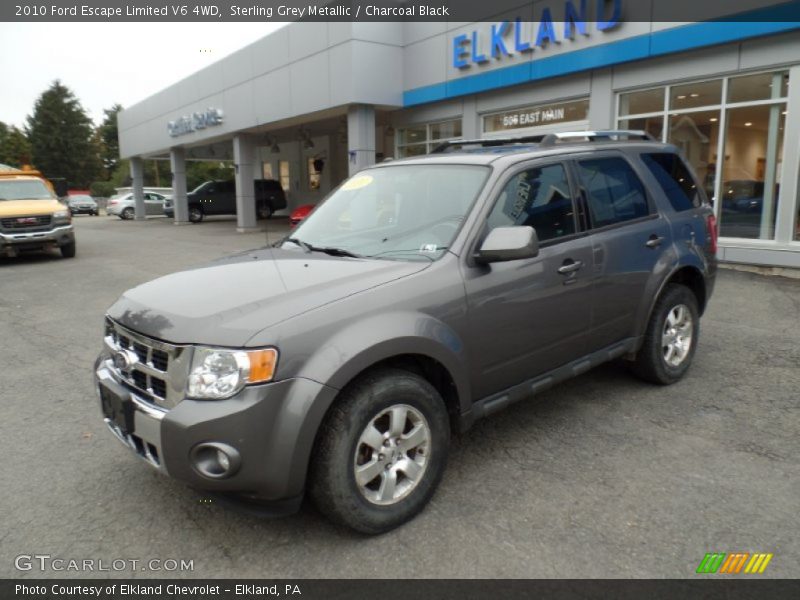Sterling Grey Metallic / Charcoal Black 2010 Ford Escape Limited V6 4WD